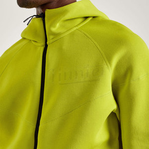 เสื้อฮู้ดมีซิปสำหรับผู้ชายเสื้อผ้าแฟชั่นสตรีทโอเวอร์ไซส์ - Product Image 4