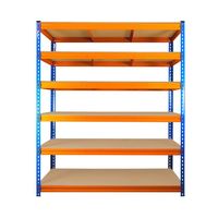Étagères de rangement en acier durable, revêtement poudré, système d'étagères réglables robustes sur mesure, empilables, usine ODM, entrepôt OEM