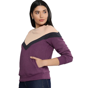 Sudadera transpirable con forro polar de otoño para mujer con mangas largas Diseño de Jersey fácil Logotipo personalizado con capucha en la parte delantera - Product Image 1