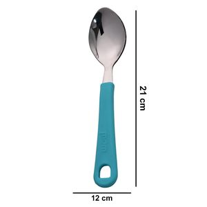 Juego de Cubiertos de Acero Inoxidable con Mango de Plástico, Incluye Caja de Viaje para Cuchara, Juego de Cubiertos de 3 Piezas para Uso en Movimiento - Product Image 6