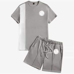 Ropa deportiva Camiseta y pantalones cortos Set Algodón Running Custom Men Short Sets - Product Image 4