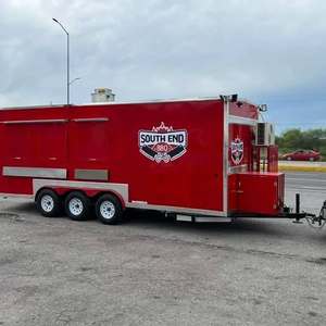 Carrito de restaurante móvil personalizado, camión de comida móvil de fibra de vidrio a buen precio, servicio de café, bebidas, aperitivos, patatas fritas, perritos calientes - Product Image 5