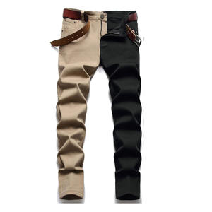 กางเกงยีนส์ของผู้ชายผ้านุ่มระบายอากาศได้ดีแห้งเร็วใส่สบายสำหรับใช้ในชีวิตประจำวันเอวสูงและพิมพ์ลาย - Product Image 2