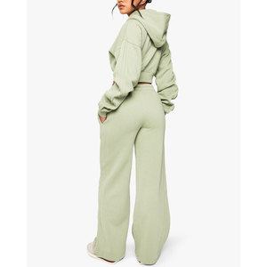 Nuevo diseño de talla grande suelto Casual algodón holgado cintura alta pierna ancha Joggers pantalones de chándal 2025 - Product Image 2