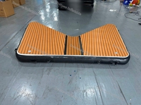 Plateforme flottante gonflable sur mesure pour jet ski avec pont en teck EVA pour yacht, bateau, marina et sports nautiques