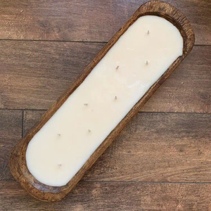 Bols en bois extra larges pour bougie Cire de soja en bois naturel fini personnalisé en forme de taille avec une faible quantité minimale de commande - Product Image 2