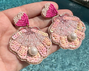 Pendiente bordado, pendiente de cuentas de moda multicolor para mujeres y niñas, uso para regalos, pendientes, gran oferta, producto hecho a mano - Product Image 4