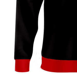 Sudaderas de Alta Calidad con Bordado Universitario, Color Negro, Forro Sólido, Estilo Lavado con Técnica de Collage, para Uso en Fraternidades - Product Image 5