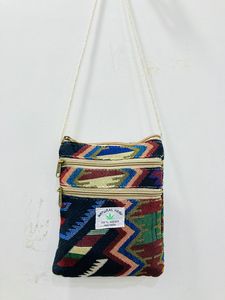 Handmade Hemp Jacquard Cotton Unisex <b>Sling</b> Bags Eco-Friendly Sustainable and Stylish Handloom Craftsmanship - Product Image 3