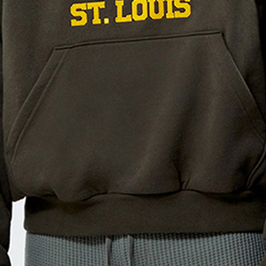 Vente directe d'usine OEM, sweats à capuche avec impression en relief, nouvelle arrivée, vêtements d'extérieur, sweats à capuche de couleur unie avec impression en relief, sweats à capuche surdimensionnés - Product Image 6