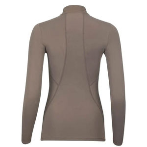 <b>Long</b> <b>Sleeves</b> Riding <b>Top</b> Horse Riding Base Layer Quick Dry Equestrian Halp Zipper <b>Women</b> Base Layer Custom Logo - Product Image 2