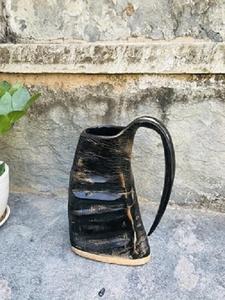 Corne à boire authentique pour animaux, tasse de haute qualité, sans danger pour les aliments, polie à la main, cadeau d'affaires, écologique, forme naturelle, taille L - Product Image 5