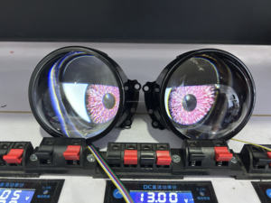 Contrôle d'application universel 12V brouillard <span class=keywords><strong>LED</strong></span> voiture diable yeux pour <span class=keywords><strong>phare</strong></span> projecteur lentille pour voiture <span class=keywords><strong>moto</strong></span> dynamique lumières décoratives bricolage - Product Image 4