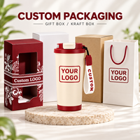 Botol minum vakum stainless steel custom logo grosir, hadiah promosi, mug kopi perjalanan terinsulasi