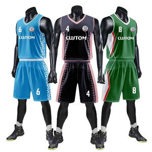 Vente en gros de combinaisons d'échauffement de basket-ball maillot de basket-ball en maille vierge uniformes personnalisés maillot de basket-ball brodé réversible - Product Image 1