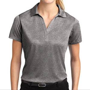 Chemises polo de golf avec logo personnalisé pour femmes Prix de gros T-shirts polo de golf avec plaque Y et col piqué pour femmes - Product Image 3