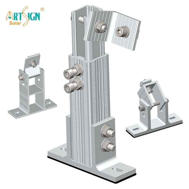 Adjustable Tilt Kit for Solar Mounting System Telescopic Aluminum PV Panel Bracket for 15-30 Degree Roof Flat Tile Solar System