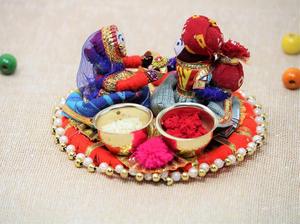 กล่องใส่ของตกแต่งเจ้าสาวทำจากไม้ทาสีด้วยมือสไตล์อินเดีย - Product Image 3