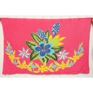 Pareos Hawaianos Pintados a Mano 100% Rayón de Alta Calidad, Ropa de Playa Personalizada al por Mayor, Cubierta para las Islas del Pacífico Asiático HPMU022-01-180 - Product Image 1