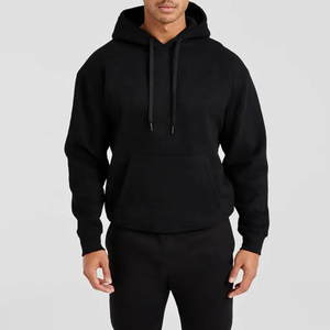 2025 100% coton 100% Polyester Super doux polaire doublé tissu coupe régulière hommes pull à capuche pour homme - Product Image 3