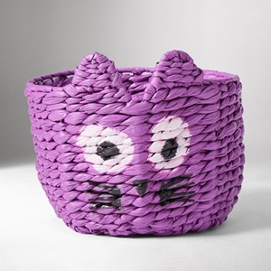 Panier de rangement pour jouets à prix avantageux, organisateur pour enfants, panier de rangement en jacinthe d'eau, panier kangourou, conteneur - Product Image 6