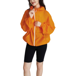 Vente en gros de vêtements de sport personnalisés 100% nylon avec fermeture éclair pour sport, gym, fitness, femmes, vestes coupe-vent en nylon à vendre - Product Image 6