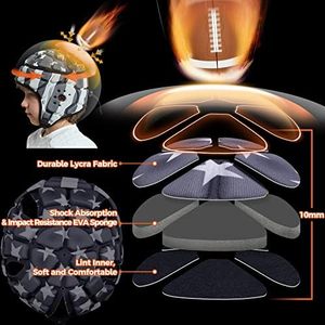 Vente en gros de casques de rugby et de football couvre-chef personnalisé pour jeunes et adultes casques de protection pour sports de plein air fournisseur bon marché - Product Image 3