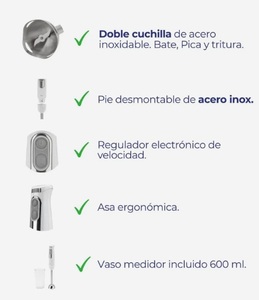 Frullatore a immersione a 2 velocità con bicchiere da 700W (Jata JEBT1818) - Product Image 2