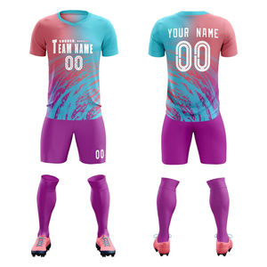 New Professional Men Soccer Jerseys & Shorts Set Custom Sublimation Sports Uniform OEM ODM Factory - Product Image 2