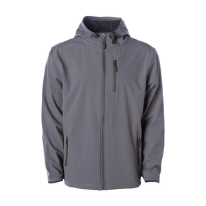 Veste softshell pour hommes pour le printemps, respirante, imperméable, chaude, vêtements d'extérieur, fermeture à glissière, méthode de tissage non tissé à motif solide - Product Image 1