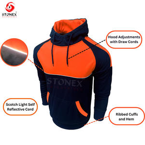 Sudaderas con capucha de seguridad laboral transpirables con logotipo personalizado Ropa de trabajo industrial para trabajadores Precio al por mayor Chaquetas industriales - Product Image 5