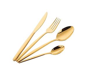 Royal Look Handmade Gold Plated Cutlery <b>Set</b> With <b>Square</b> Handle for Home & Hotel <b>Dinner</b> Table Decor Flatware <b>Sets</b> - Product Image 4