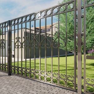 Portes principales en fer fabriquées à la main Conceptions uniques pour les murs composés, les villas et les entrées avant avec une qualité durable - Product Image 2