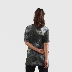 Femmes été haut en coton Logo personnalisé en gros délavé à l'acide T-Shirt à manches courtes décontracté coupe ample longueur régulière conception unie - Product Image 2