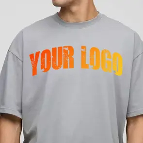 Venta al por mayor de alta calidad Drop Shoulder Heavyweight 100% Camisa de algodón 300 Gsm Camisas de gran tamaño con estampado de pantalla Hombres - Product Image 5