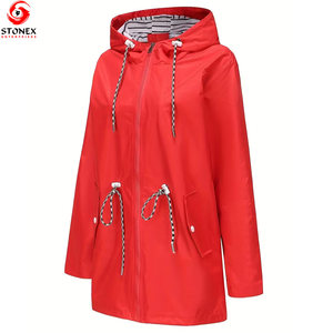 Veste coupe-vent à capuche pour femme, légère, d'hiver, à fermeture éclair, séchage rapide, personnalisable, de haute qualité - Product Image 3