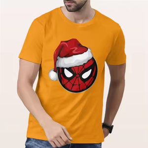 T-shirt décontracté pour homme en coton 100% de haute qualité, coupe ample et oversize, col rond épais, séchage rapide, respirant et écologique - Product Image 6