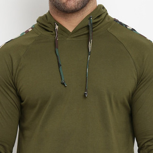 Sudadera con capucha y cremallera para hombre, de algodón grueso, corte ajustado, forro polar, talla grande, color liso, bordada, para otoño, OEM - Product Image 4