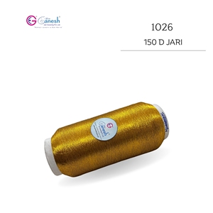 150D poliéster de alta tenacidad Jari 1026 sombra con Lurex S y ST tipo bordado metálico Flora MS para tejer y coser - Product Image 2