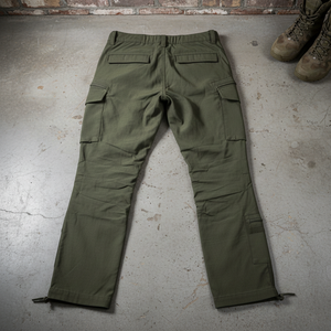 Pantalons de jogging pour homme sur mesure OEM avec taille mi-haute, 100% coton, genoux renforcés et design multi-poches pour la randonnée - Product Image 2