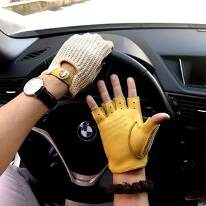 2024 nouveaux hommes gants en cuir véritable hommes gants de machiniste en peau de mouton, gants de conduite en cuir hommes, gants de conducteur en cuir - Product Image 3