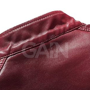 Vente en gros Logo personnalisé Veste d'hiver pour hommes en polyester Veste en cuir imperméable pour hommes - Product Image 5