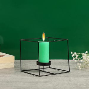 Best Selling Luxury Iron <b>Candle</b> Stand New Design with Powder Coating Black Metal Good Finish Wholesale Price Christmas Occasions - Product Image 3