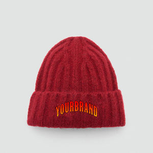 Customizable 3D Embroidery Vintage Style Beanie Hat for Men Winter Casual Warm Jacquard Knit Skull Cap Beach Ready <b>100</b>% <b>Acrylic</b> - Product Image 4