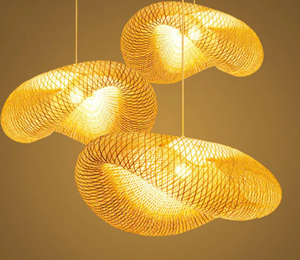 Lámpara de bambú de lujo - Product Image 1