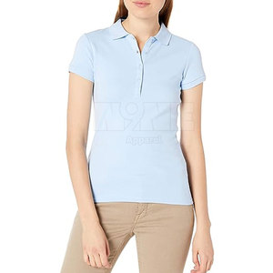 Logo personnalisé T-shirt polo pour femmes Meilleur prix T-shirt polo pour femmes T-shirt polo pour femmes de couleur personnalisée Fabriqué au Pakistan - Product Image 4