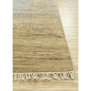 Alfombras de Lana Anudadas a Mano Savana, Gris y Negro, Estilo Boho, Medallón Abstracto Rectangular para el Hogar, para Sala de Estar, Pasillo - Lca-63 - Product Image 4