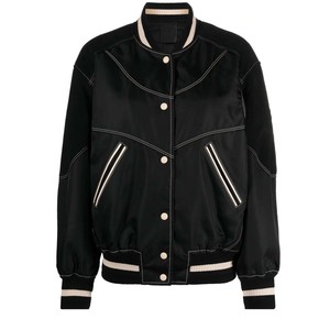 Satin Varsity <b>Jacket</b> OEM Patches & Direct Unisex Blank Breathable <b>Vintage</b> Looks Varsity <b>Jacket</b> - Product Image 4