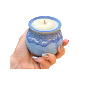Vela de cerámica con tapa, frasco de vela de cerámica con tapa, color mate, decorativo, pequeño, Popular, personalizado - Product Image 2