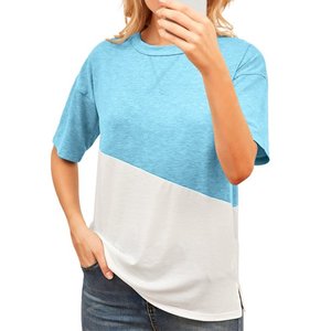 Camiseta de secado rápido OEM para mujer al por mayor camisetas de impresión de alta calidad de color sólido camisas transpirables - Product Image 1
